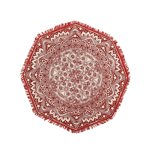 Tapete MEZITILI Vermelho ø 120 cm Algodão