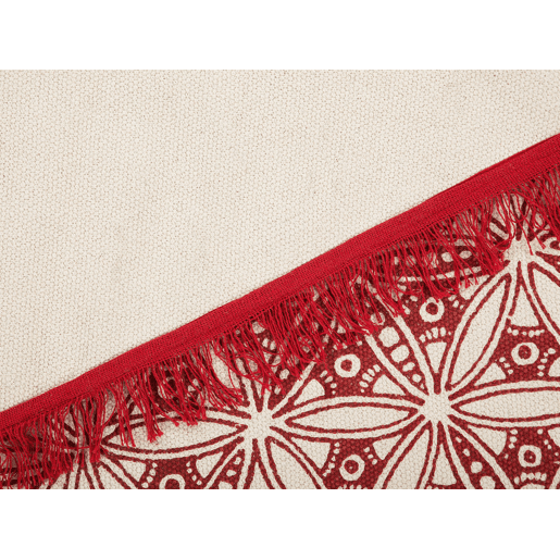 Tapete MEZITILI Vermelho ø 120 cm Algodão
