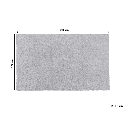 Tapete felpudo DEMRE Cinzento claro 160 x 230 cm