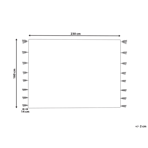 Tapetes para Crianças CAVUS Branco 160 x 230 cm Algodão
