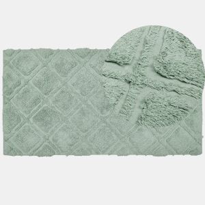 Tapete HATAY Verde claro 80 x 150 cm Algodão