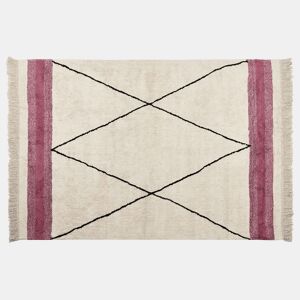 Tapete AFSAR Creme claro 140 x 200 cm Algodão