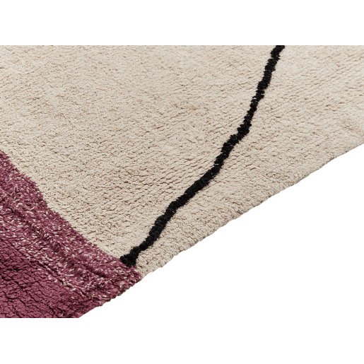Tapete AFSAR Creme claro 140 x 200 cm Algodão