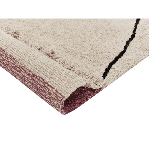 Tapete AFSAR Creme claro 140 x 200 cm Algodão