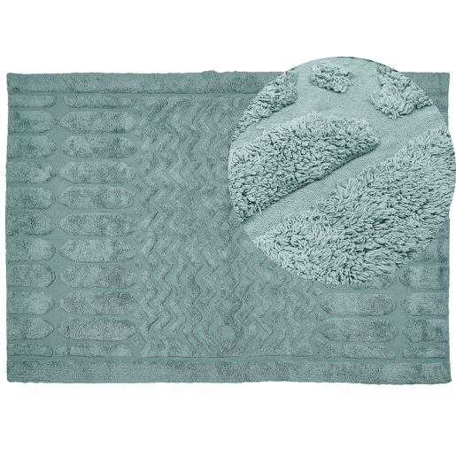 Tapete SIRNAK Verde menta 160 x 230 cm Algodão