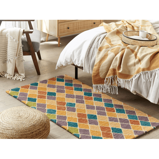 Tapete KESKIN Multicolor 80 x 150 cm Lã