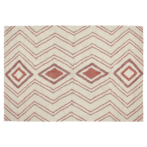 Tapete KASTAMONU Creme 140 x 200 cm Algodão