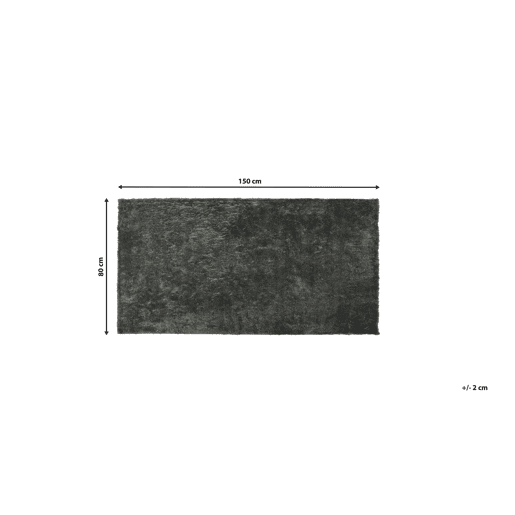 Tapete felpudo EVREN Cinzento escuro 80 x 150 cm