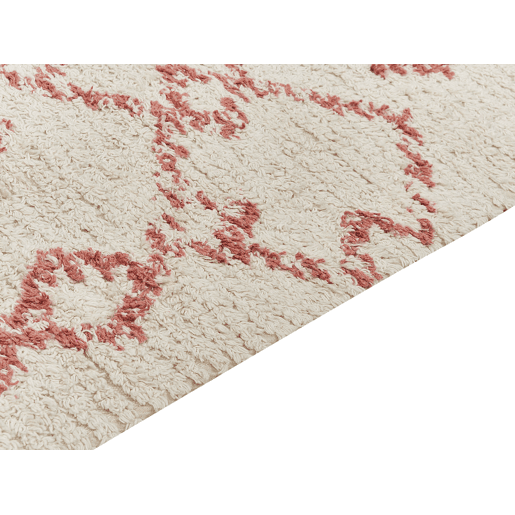 Tapete BUXAR Creme 160 x 230 cm Algodão Tapete BUXAR Creme 160 x 230 cm Algodão