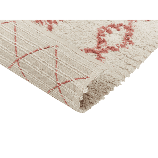 Tapete BUXAR Creme 160 x 230 cm Algodão Tapete BUXAR Creme 160 x 230 cm Algodão