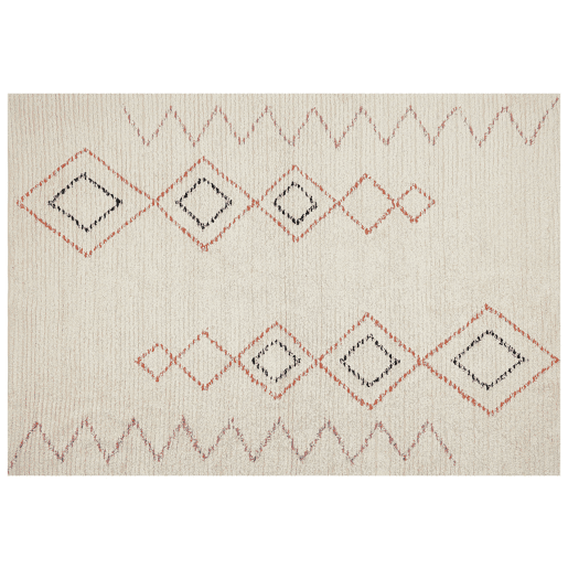Tapete GUWAHATI Creme 160 x 230 cm Algodão