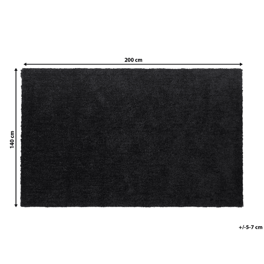 Tapete felpudo DEMRE Preto 140 x 200 cm