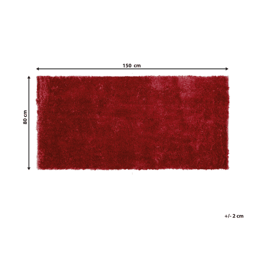 Tapete felpudo EVREN Vermelho 80 x 150 cm
