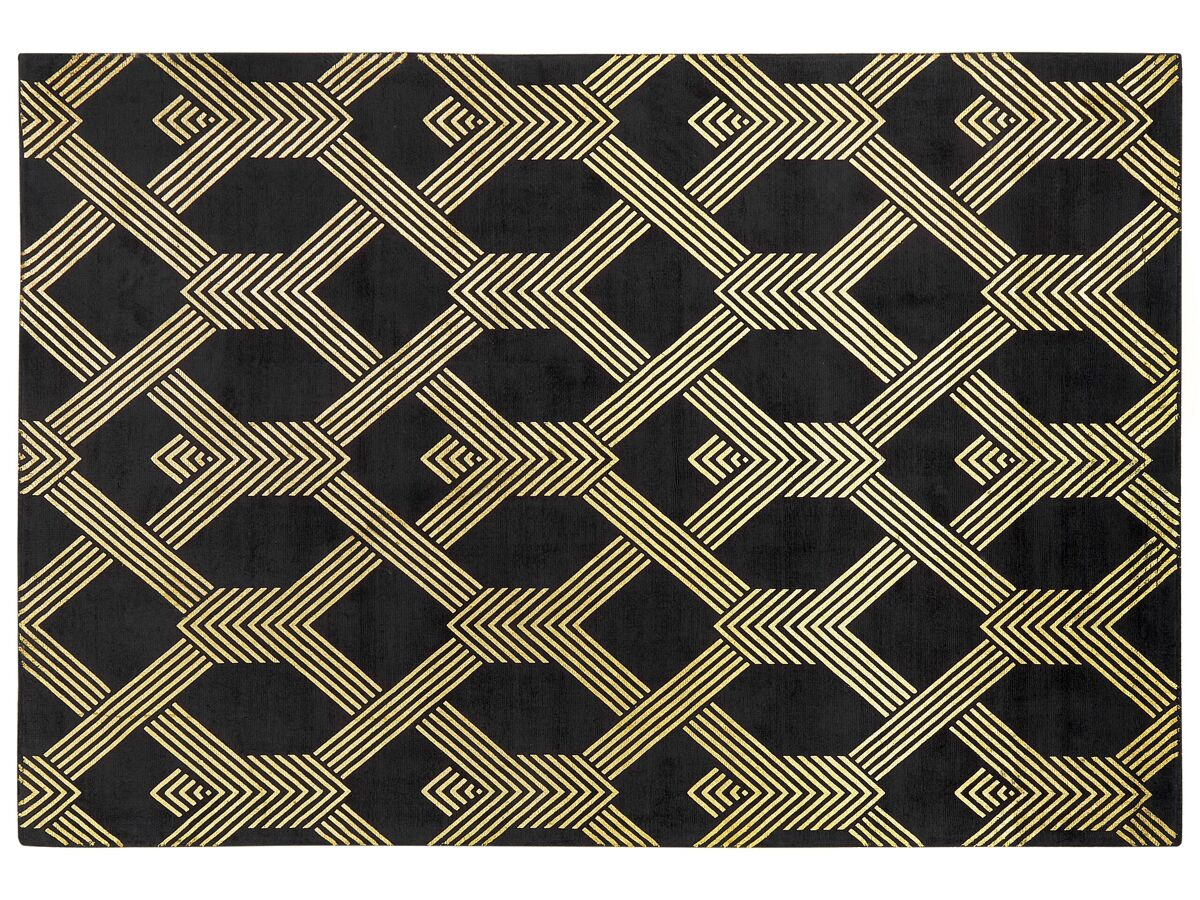 Beliani De pelo corto VEKSE 160x230 Negro