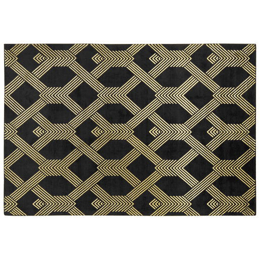 Tapete VEKSE Preto 160 x 230 cm Viscose