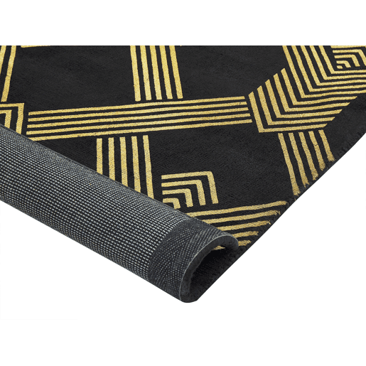 Tapete VEKSE Preto 160 x 230 cm Viscose
