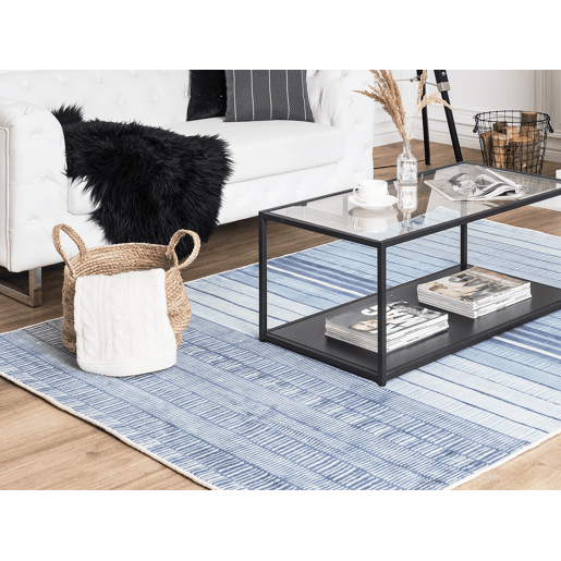 Tapete YARDERE Azul claro 140 x 200 cm Viscose