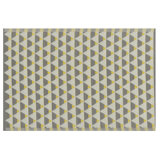 Tapete de exterior HISAR Cinzento 120 x 180 cm