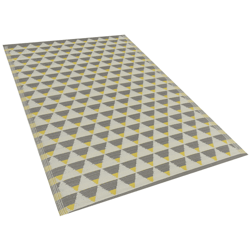 Tapete de exterior HISAR Cinzento 120 x 180 cm