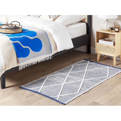 Tapete SYNOPA Azul 80 x 150 cm Algodão