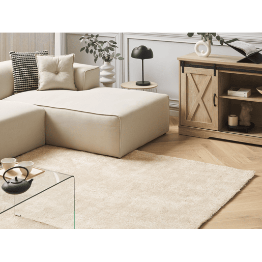 Tapete felpudo DEMRE Creme claro 160 x 230 cm