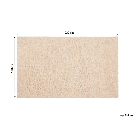 Tapete felpudo DEMRE Creme claro 160 x 230 cm