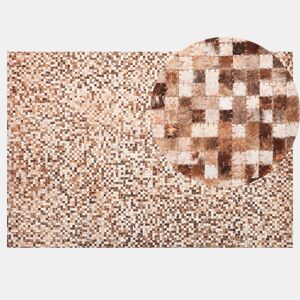 Tapete TORUL Castanho 140 x 200 cm Pele