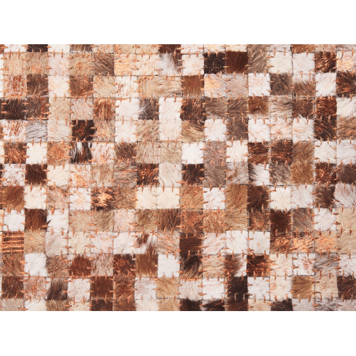 Tapete TORUL Castanho 140 x 200 cm Pele