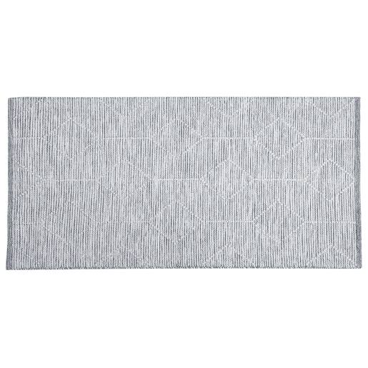 Tapete EDREMIT Cinzento 80 x 150 cm Lã