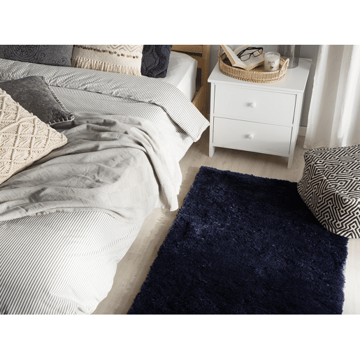 Tapete felpudo EVREN Azul escuro 80 x 150 cm