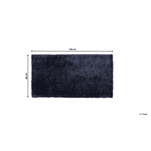Tapete felpudo EVREN Azul escuro 80 x 150 cm