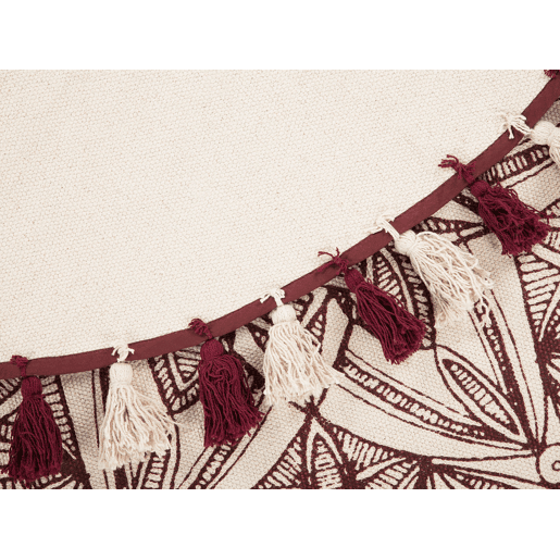 Tapete OLTU Vermelho ø 120 cm Algodão
