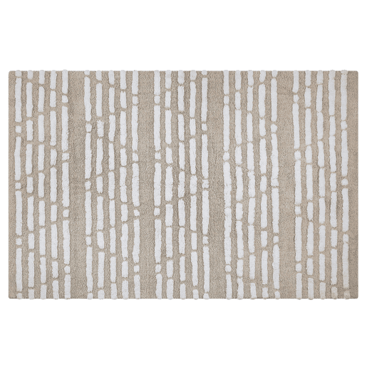 Tapete AHIRLI Creme 120 x 180 cm Algodão