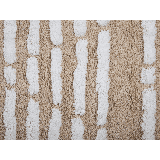 Tapete AHIRLI Creme 120 x 180 cm Algodão