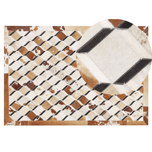 Tapete SERINOVA Castanho 140 x 200 cm Pele