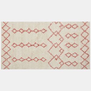 Tapete BUXAR Creme 80 x 150 cm Algodão