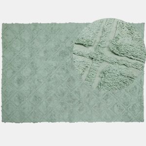 Tapete HATAY Verde claro 160 x 230 cm Algodão