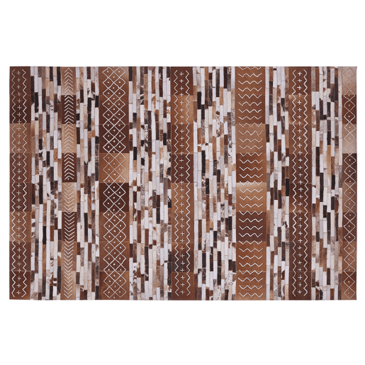 Tapete HEREKLI Castanho 160 x 230 cm Pele