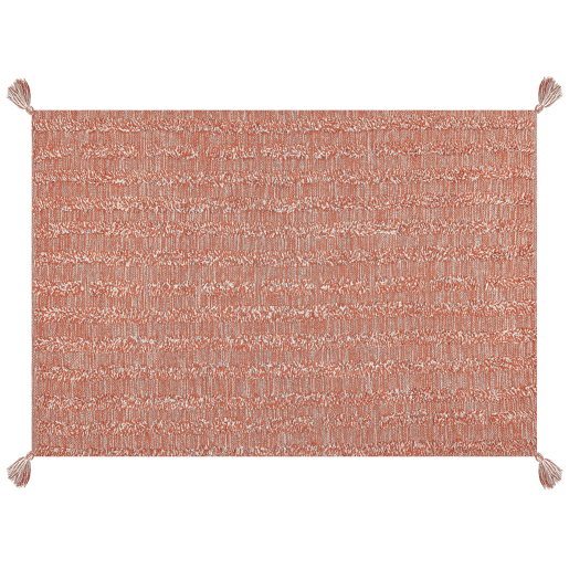 Tapete MUGLA Laranja 160 x 230 cm Algodão