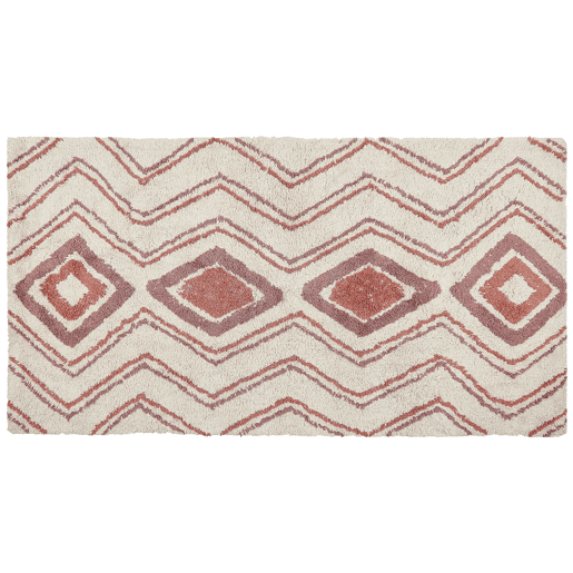 Tapete KASTAMONU Creme 80 x 150 cm Algodão