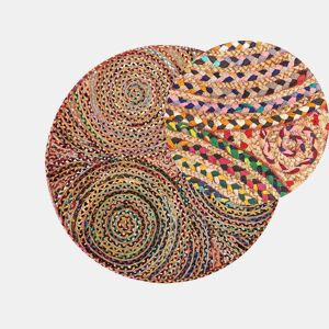 Tapete YENICE Multicolor ø 140 cm Juta