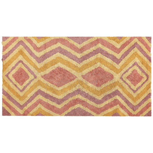 Tapete CANAKKALE Multicolor 80 x 150 cm Algodão