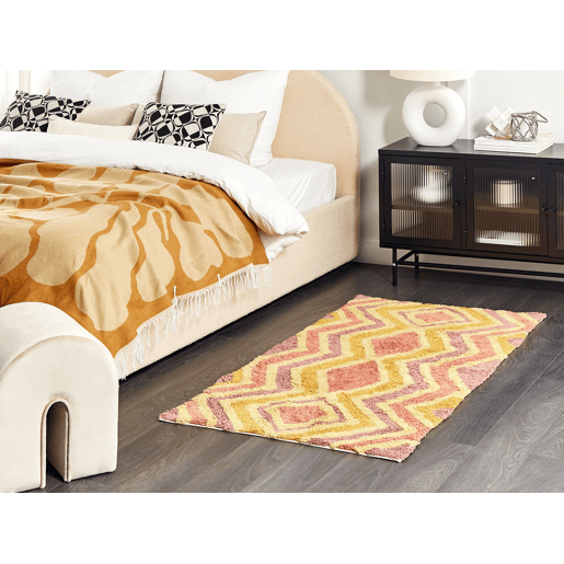 Tapete CANAKKALE Multicolor 80 x 150 cm Algodão