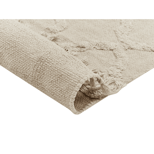 Tapete TOZLU Creme 80 x 230 cm Algodão