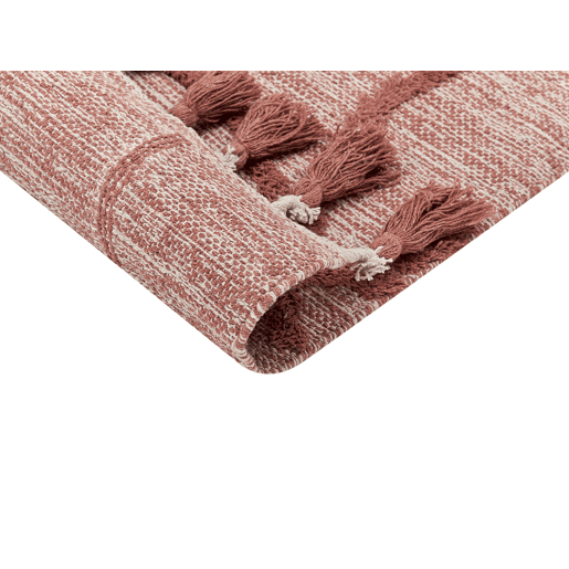 Tapete KIRSEHIR Vermelho 80 x 150 cm Algodão