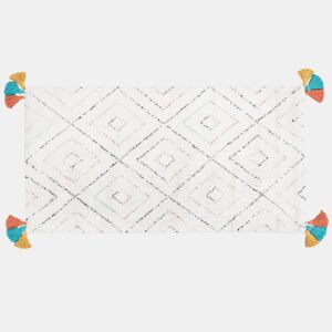 Tapete KARTAL Branco 80 x 150 cm Algodão