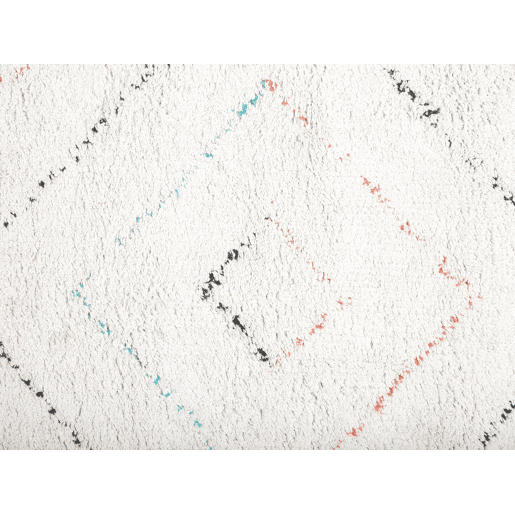 Tapete KARTAL Branco 80 x 150 cm Algodão