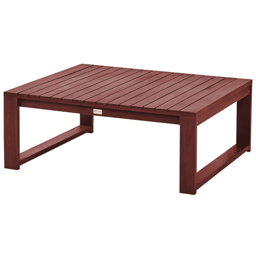 Mesa de centro de jardim TIMOR 90 cm 75 cm Madeira de acácia Vermelho escuro