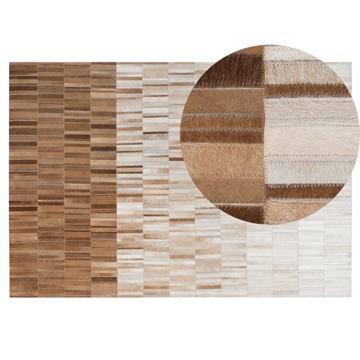 Tapete YAGDA Creme 140 x 200 cm Pele