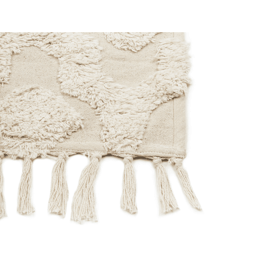 Tapete AKSARAY Creme 80 x 150 cm Algodão Tapete AKSARAY Creme 80 x 150 cm Algodão